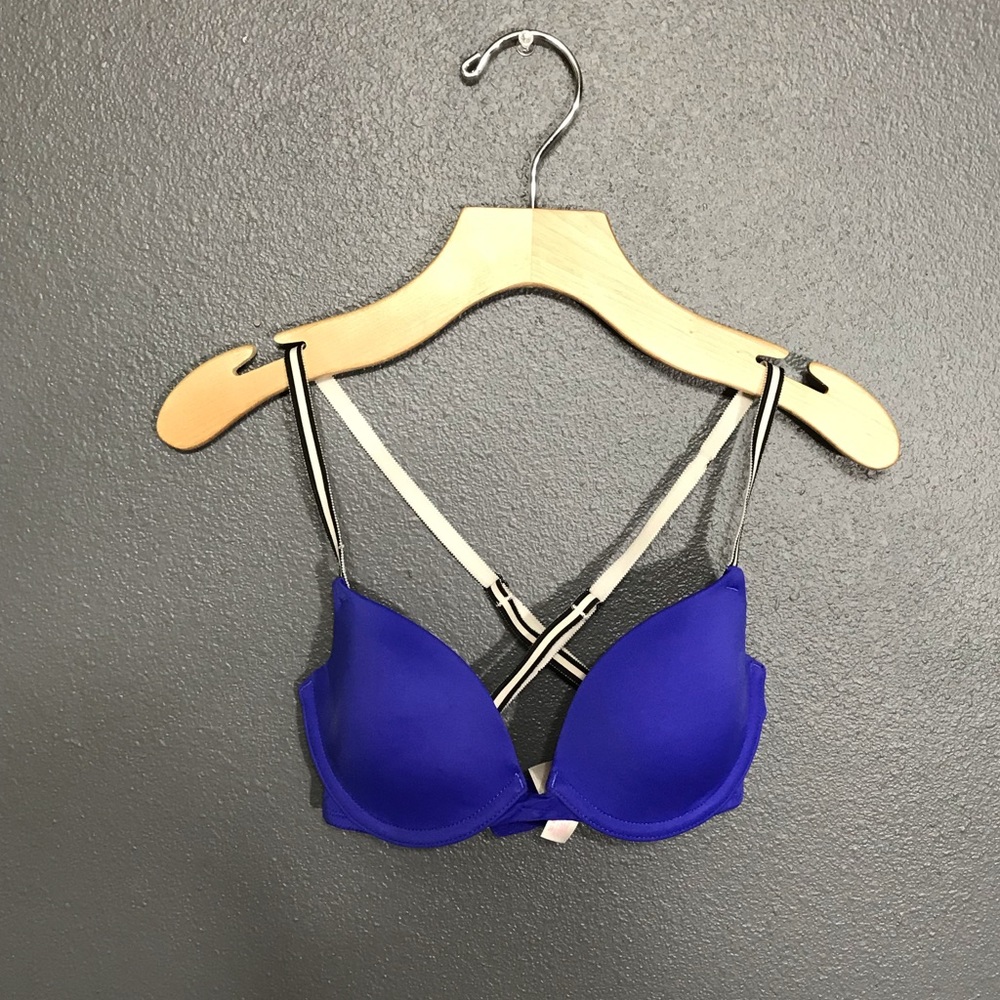 Victoria’s Secret PINK bra 32A royal blue - Picture 2 of 5
